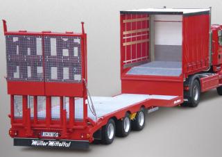 Opleggers Semi-dieplader Müller Mitteltal TS 3 Profi