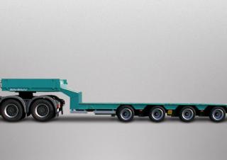 Opleggers Semi-dieplader Müller Mitteltal TS 4 Profi