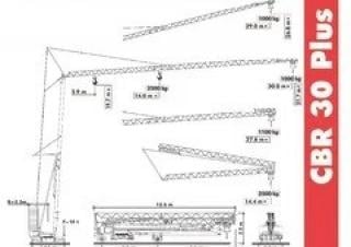 Torenkranen - Trolley-arm - Onder draaiend Comedil - Terex Lifting CBR 30