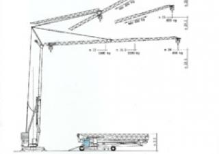 Torenkranen - Trolley-arm - Onder draaiend Cattaneo CM 71