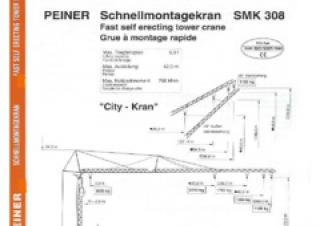 Torenkranen - Trolley-arm - Onder draaiend Terex Peiner SMK 308-3,6 m