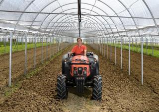 Tractoren met vierwielaandrijving SAME Delfino 60