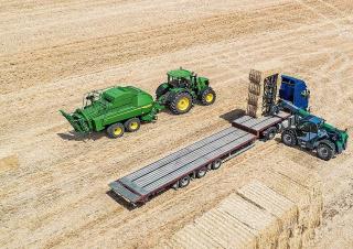 Vierkante-balenpersen John Deere L624