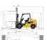Caterpillar DP55N Dimensions and Size