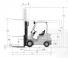 Mitsubishi FD20CN Dimensions and Size
