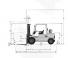 Mitsubishi FD 45 K 2 Dimensions and Size