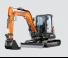 Mini-graafmachines Develon DX55R-7