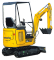 Mini-graafmachines Komatsu PC16R-3