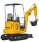Mini-graafmachines Komatsu PC18MR-3