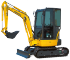 Mini-graafmachines Komatsu PC26MR-3