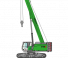 Rupskranen - Telescooparm Sennebogen 673E