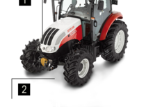 Tractoren met vierwielaandrijving Steyr 9085 MT Profi
