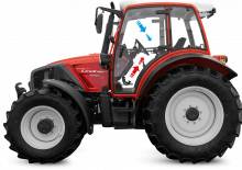 Tractoren met vierwielaandrijving Lindner Geotrac 104 ep