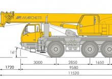 All-terrain kranen Marchetti MG 60.3-2