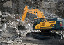 Rupsgraafmachines Hyundai HX520L