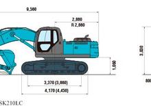 Rupsgraafmachines Kobelco SK 210 LC 9