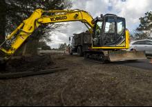 Rupsgraafmachines Kobelco SK 75 SR 3