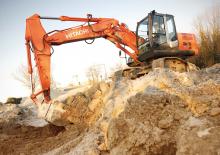 Rupsgraafmachines Hitachi ZX 160 LC-3