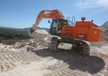 Rupsgraafmachines Hitachi ZX 520 LCH-3