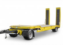 Diepladers Schwarzmüller 2-axle low loader trailer with offset platform