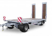 Diepladers Schwarzmüller 2-axle low loader trailer with straight platform
