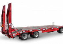 Diepladers Schwarzmüller 3-axle low loader trailer with straight platform