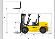 Dieselheftrucks Hyundai 70 DS 7 E