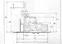 Dieselheftrucks Steinbock B 1512