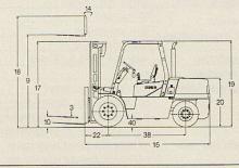 Dieselheftrucks Doosan D 45 S(C) 2