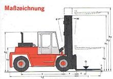 Dieselheftrucks Kalmar DC 16-1200