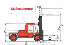 Dieselheftrucks Kalmar DC 42-1200 G