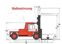 Dieselheftrucks Kalmar DC 42-1200