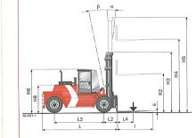 Dieselheftrucks Kalmar DCD100-12