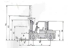 Dieselheftrucks Nissan DF 05 A 50 U