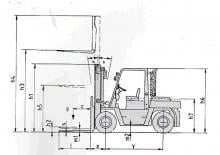 Dieselheftrucks Nissan DF 05 A 60 U