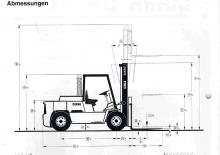 Dieselheftrucks Clark DPH 60