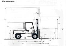 Dieselheftrucks Clark DPH 70