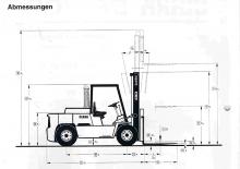 Dieselheftrucks Clark DPH 75