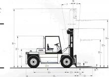 Dieselheftrucks Clark DPL 100