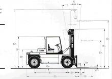 Dieselheftrucks Clark DPL 120
