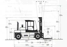 Dieselheftrucks Clark DPL 60