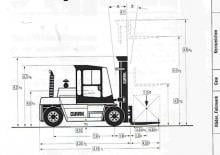 Dieselheftrucks Clark DPL 70