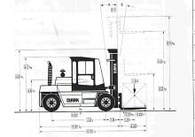 Dieselheftrucks Clark DPL 80