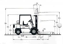 Dieselheftrucks Clark DPM 25