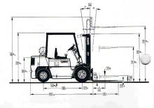 Dieselheftrucks Clark DPM 30 L