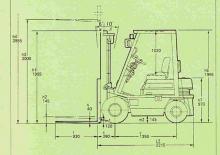Dieselheftrucks Komatsu FD 10 T-15