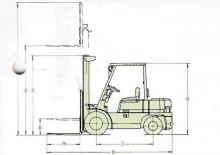 Dieselheftrucks Mitsubishi FD 15 K
