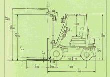 Dieselheftrucks Komatsu FD 15 T-15