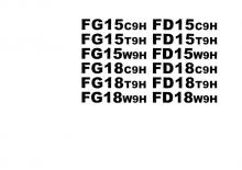 Dieselheftrucks TCM FD 15 T 9 H