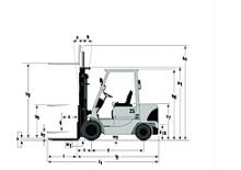 Dieselheftrucks Mitsubishi FD 20 K
